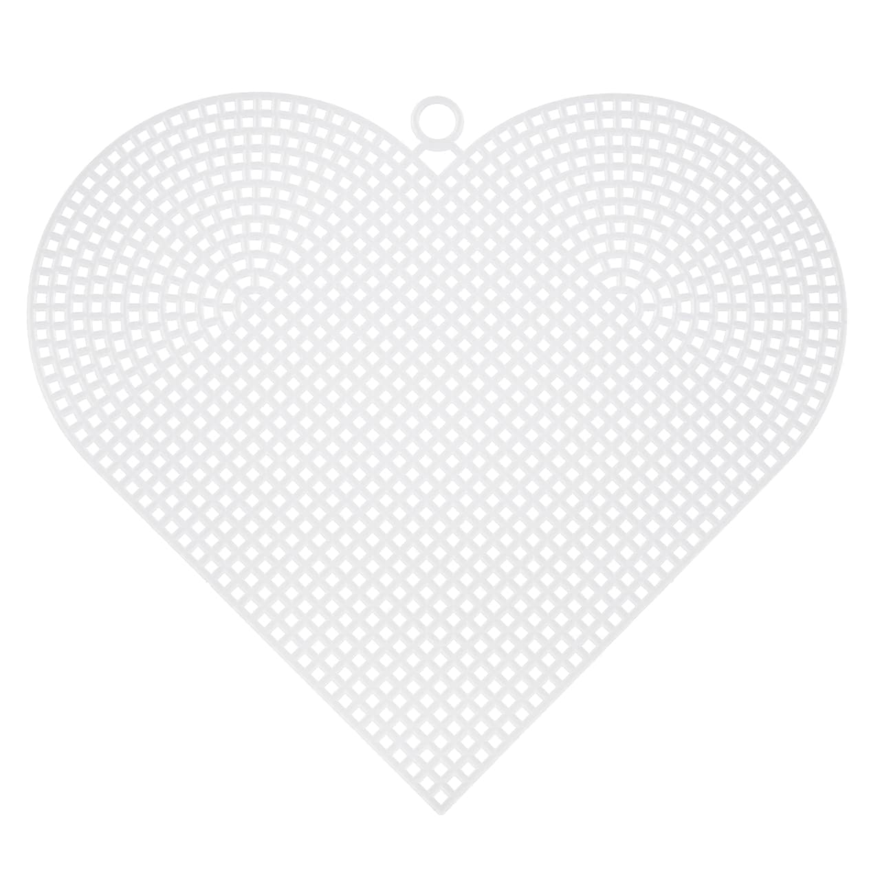 6" Clear Heart Plastic Canvases by Loops & Threads®